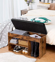 Load image into Gallery viewer, Shoe Storage Bench with Padded Cushion,Flip-Open Storage Box and Adjustable Shelf for Entryway and Living Room
