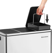 Load image into Gallery viewer, 3 x 18L Kitchen Bin Waste Separation System
