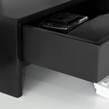 Load image into Gallery viewer, Black Monitor Stand Desk Organizer with 2 Drawers
