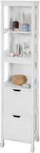 Load image into Gallery viewer, Freestanding Tall Cabinet with Standing Shelves and Drawers

