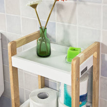 Load image into Gallery viewer, 3-Tier White Storage Bathroom Shelf
