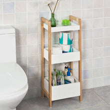 Load image into Gallery viewer, 3-Tier White Storage Bathroom Shelf
