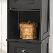 Load image into Gallery viewer, Freestanding Tall Bathroom Cabinet 170 x 32 x 30 cm (Black)
