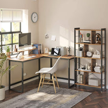 Load image into Gallery viewer, L-Shaped Desk with Screen Stand
