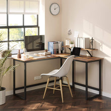 Load image into Gallery viewer, L-Shaped Desk with Screen Stand
