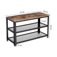 Load image into Gallery viewer, 3 Tier Shoe Storage Bench (73 cm)
