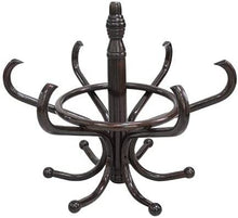 Load image into Gallery viewer, Brown Coat Rack with Stand Wooden Hat and 12 Hooks Hanger Walnut tree
