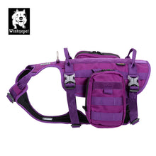 Load image into Gallery viewer, Whinhyepet Military Harness Purple L
