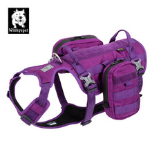 Load image into Gallery viewer, Whinhyepet Military Harness Purple M
