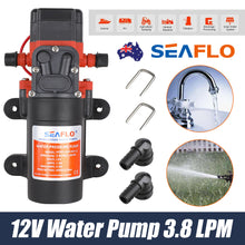 Load image into Gallery viewer, Water Pump 12V RV Camper Pressurized Pump Caravan Boat SEAFLO SFDP1-010-040-21
