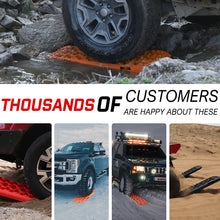 Load image into Gallery viewer, X-BULL 2PCS Recovery Tracks Snow Mud 4WD With Carry bag 4PC mounting bolts Orange
