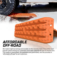 Load image into Gallery viewer, X-BULL 2PCS Recovery Tracks Snow Mud 4WD With Carry bag 4PC mounting bolts Orange
