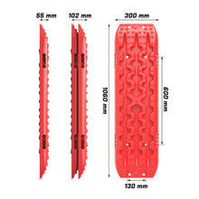Load image into Gallery viewer, X-BULL Recovery tracks Boards 10T 2 Pairs Sand Mud Snow With Mounting Bolts pins Red
