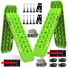 Load image into Gallery viewer, X-BULL Recovery tracks Boards 10T 2 Pairs Sand Mud Snow With Mounting Bolts pins Green
