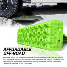 Load image into Gallery viewer, X-BULL 2PCS Recovery Tracks Snow Tracks Mud tracks 4WD With 4PC mounting bolts Green
