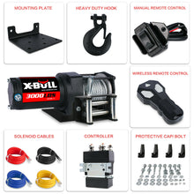 Load image into Gallery viewer, X-BULL 3000LBS Electric Winch Steel Wire Cable 12V Boat ATV UTV Winch Trailer 4 Units
