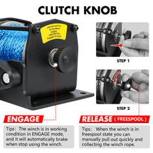 Load image into Gallery viewer, X-BULL 12V Electric Winch 3000LB ATV Winch Boat Trailer Winch Synthetic Rope
