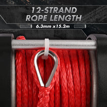 Load image into Gallery viewer, X-BULL Electric Winch 5000LBS 12V 15.2M Synthetic Rope Wireless ATV UTV 4WD Boat
