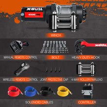 Load image into Gallery viewer, X-BULL 4500lbs Electric Winch 12V Steel Wire Cable 12V Boat ATV UTV Trailer Winch 4 Units
