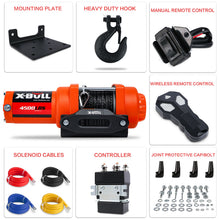 Load image into Gallery viewer, X-BULL Electric Winch 12v Synthetic Rope 4500LBS Wireless Remote ATV UTV 2041KG
