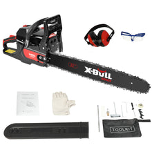 Load image into Gallery viewer, X-BULL 62cc Chainsaw Petrol Commercial 22" Bar E-Start Tree Pruning Top Handle
