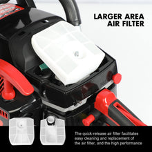 Load image into Gallery viewer, X-BULL 62cc Chainsaw Petrol Commercial 22" Bar E-Start Tree Pruning Top Handle
