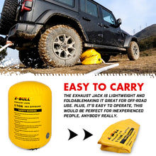 Load image into Gallery viewer, X-BULL Exhaust Jack Air Bag Jack With 2PCS Recovery Tracks Boards 4WD 4X4 Gen2.0 Black
