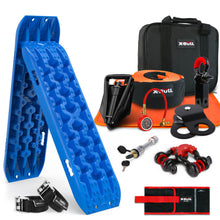 Load image into Gallery viewer, X-BULL Winch Recovery Kit Recovery Tracks Gen 3.0 Blue Boards Snatch Strap Off Road 4WD
