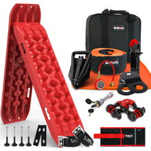 Load image into Gallery viewer, X-BULL 4WD Recovery Kit Recovery Tracks Gen 3.0 Red Mounting Pins Snatch Strap Off Road 4X4
