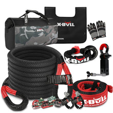 Load image into Gallery viewer, X-BULL Kinetic Recovery Rope kit Snatch Strap Soft Shackles Hitch receiver 4WD 4X4
