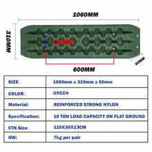Load image into Gallery viewer, X-BULL Recovery tracks / Sand tracks / Mud tracks / Off Road 4WD 4x4 Car 2 Pairs Gen 3.0 - Olive
