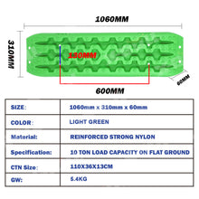 Load image into Gallery viewer, X-BULL Recovery tracks Sand tracks 2 Pairs Sand / Snow / Mud 10T 4WD Gen 3.0 - Green
