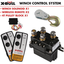 Load image into Gallery viewer, X-BULL Winch Solenoid Relay 12V 500A Winch Controller Twin Wireless Remote 4T Block Pulley
