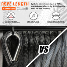 Load image into Gallery viewer, ZESUPER 12V Electric Winch 4500lb Synthetic Rope Boat Winch ATV Winch Trailer Winch 4WD
