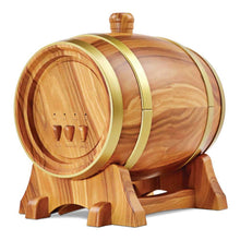 Load image into Gallery viewer, Essential Oil Aroma Diffuser - 350ml Barrel Wood Ultrasonic Air Mist Humidifier
