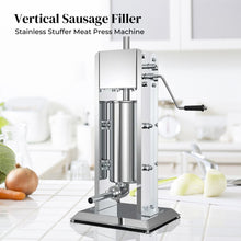 Load image into Gallery viewer, 5L Manual Vertical Sausage Filler - Stainless Stuffer Meat Press Machine
