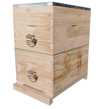 Load image into Gallery viewer, 8 Frame Double Beehive Box 16 Frames Australian Bee Hive Langstroth Beekeeping

