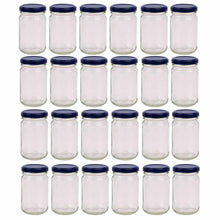 Load image into Gallery viewer, 24x 375ml Flint Glass Jars + Twist Lids - Round Food Storage Preserving Jar
