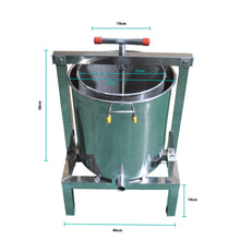 Load image into Gallery viewer, Honey Wax Press 10L - Capping Stainless Steel Manual Presser 23cm Barrel Beekeep

