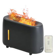 Load image into Gallery viewer, Essential Oil Aroma Diffuser and Remote - Grey 240ml Flame Fire Style Air Humidifier

