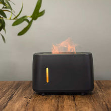 Load image into Gallery viewer, Essential Oil Aroma Diffuser and Remote - Grey 240ml Flame Fire Style Air Humidifier
