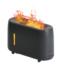 Load image into Gallery viewer, Essential Oil Aroma Diffuser and Remote - Grey 240ml Flame Fire Style Air Humidifier
