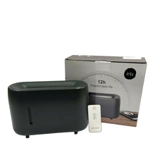 Load image into Gallery viewer, Essential Oil Aroma Diffuser and Remote - Grey 240ml Flame Fire Style Air Humidifier
