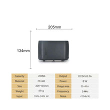 Load image into Gallery viewer, Essential Oil Aroma Diffuser and Remote - Grey 240ml Flame Fire Style Air Humidifier
