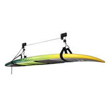 Load image into Gallery viewer, Kayak Hoist - 45kg Garage Ceiling Pulley Lift Storage System Bike Luggage Holder
