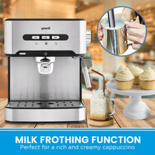 Load image into Gallery viewer, Pronti 1.6L Automatic Coffee Espresso Machine with Steam Frother
