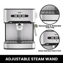 Load image into Gallery viewer, Pronti Toaster, Kettle &amp; Coffee Machine Breakfast Set - Black
