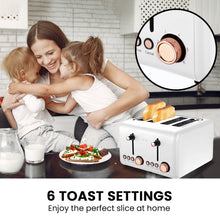 Load image into Gallery viewer, Pronti Toaster, Kettle &amp; Coffee Machine Breakfast Set - White
