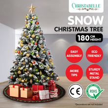 Load image into Gallery viewer, Christabelle Snow-Tipped Artificial Christmas Tree 1.8m - 850 Tips
