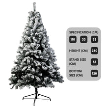 Load image into Gallery viewer, Christabelle Snow-Tipped Artificial Christmas Tree 2.4m 1500 Tips
